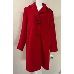 Sam Edelman Women's
Notch Collar Wool Coat Red Size 14